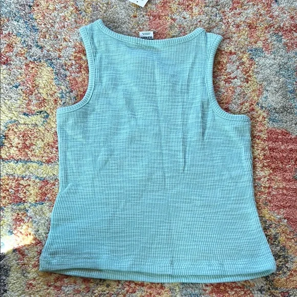 3 Old Navy Cream Shirt, White and Blue Tank Tops Soft Cotton Casual- NWT - Picture 9 of 9